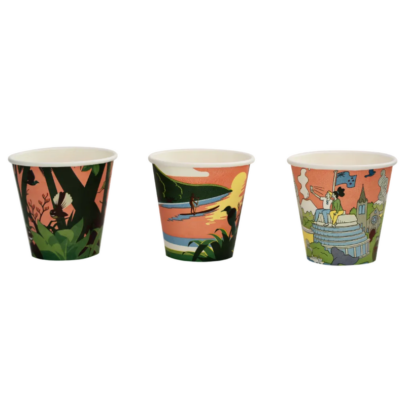 "Kiwiana" Hot Cup (Home Compostable)