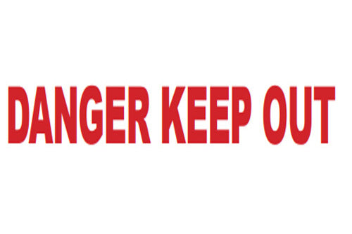 "Danger Keep Out" Cordoning/Barrier Tape