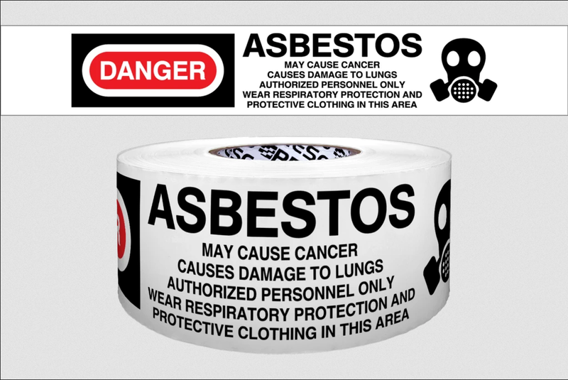 "Danger Asbestos" Cordoning/Barricade Tape