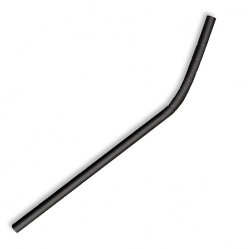 Paper Bendy Straws Black