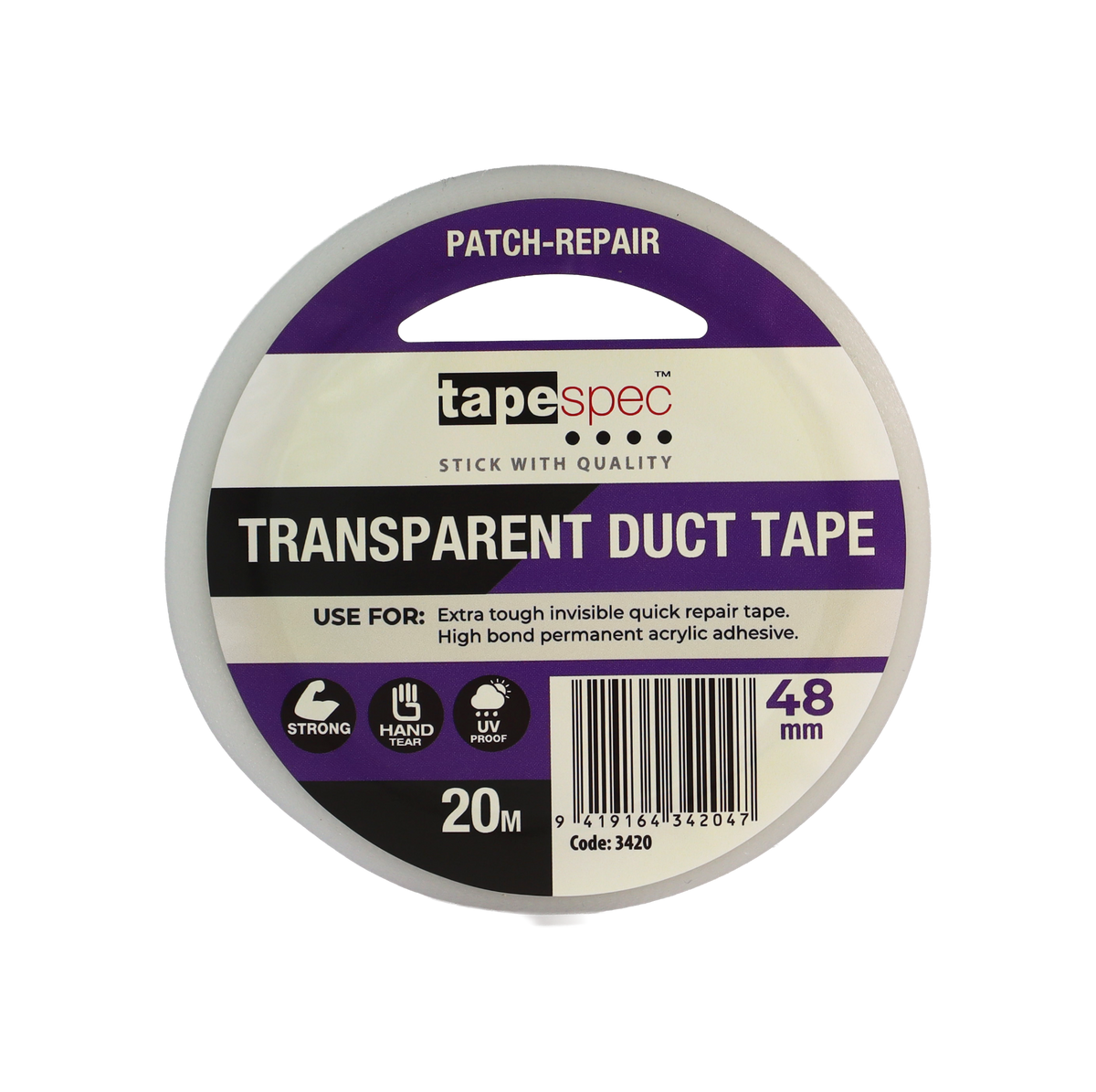 Cloth Tape Clear 48mm x 20m