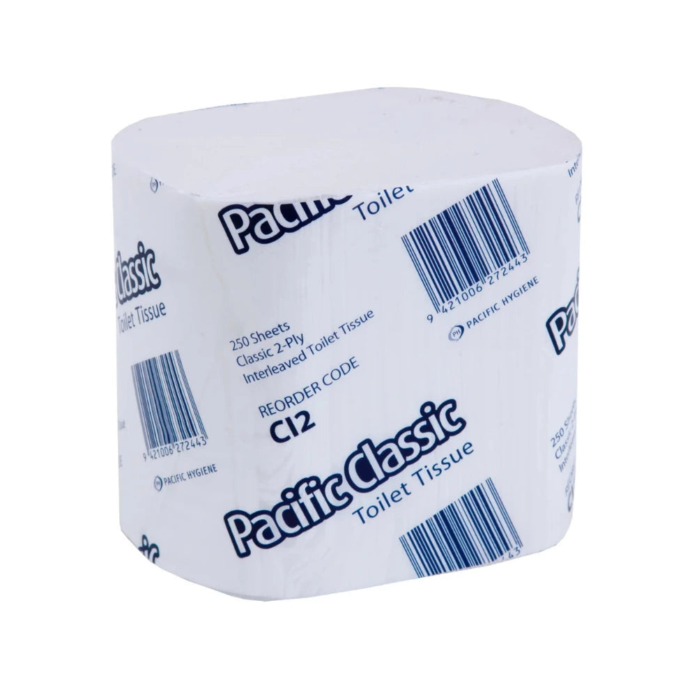 Pacific Classic Interleave Toilet Tissue 2ply 