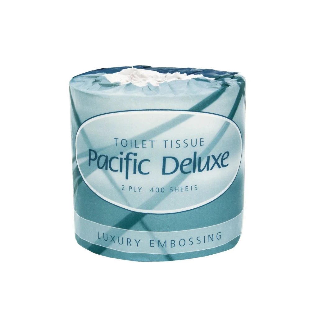 Pacific Deluxe 400's 2ply Toilet Rolls