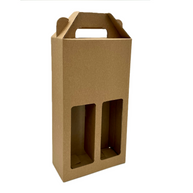 Double Wine Bottle Gift Box Kraft