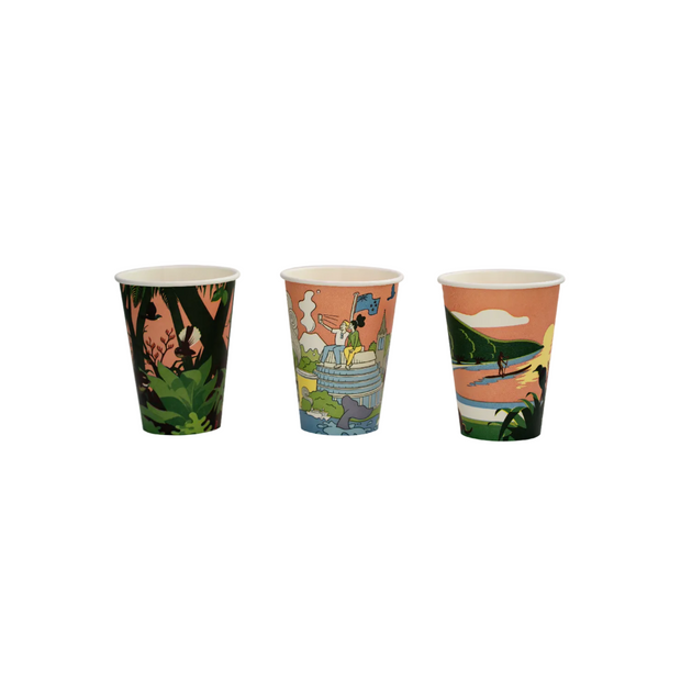 "Kiwiana" Hot Cup (Home Compostable)