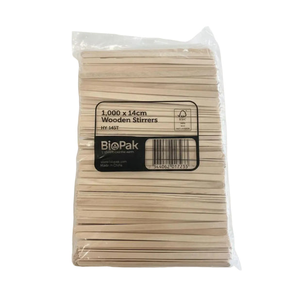 Wooden Stir Sticks 14cm