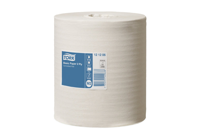 Tork Basic Paper 2ply Centerfeed Roll : M2  121206