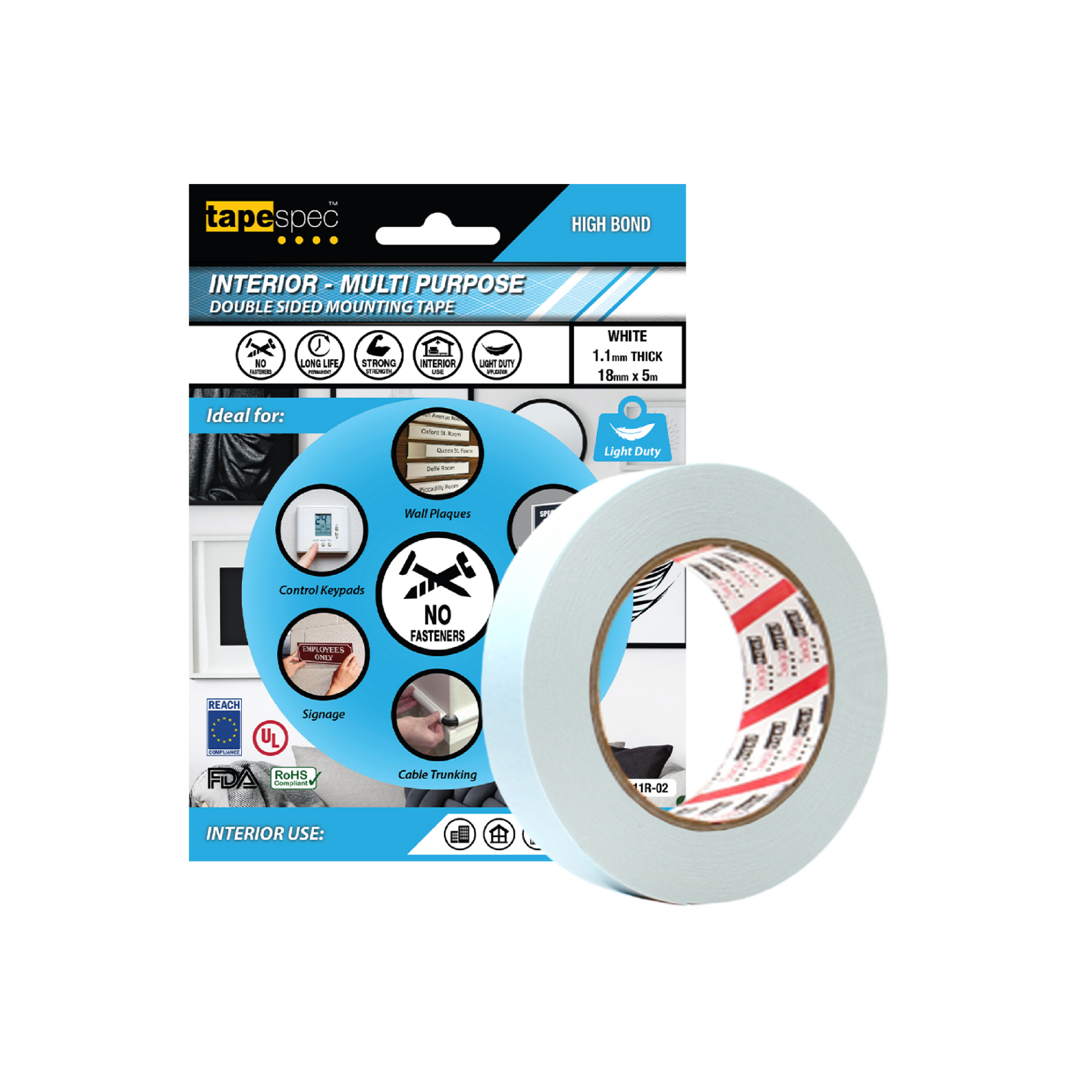 1811 General Purpose Interior Double Sided Foam Tape 