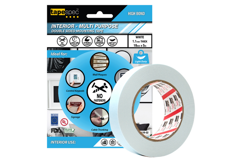 1811 General Purpose Interior Double Sided Foam Tape "Retail Roll"