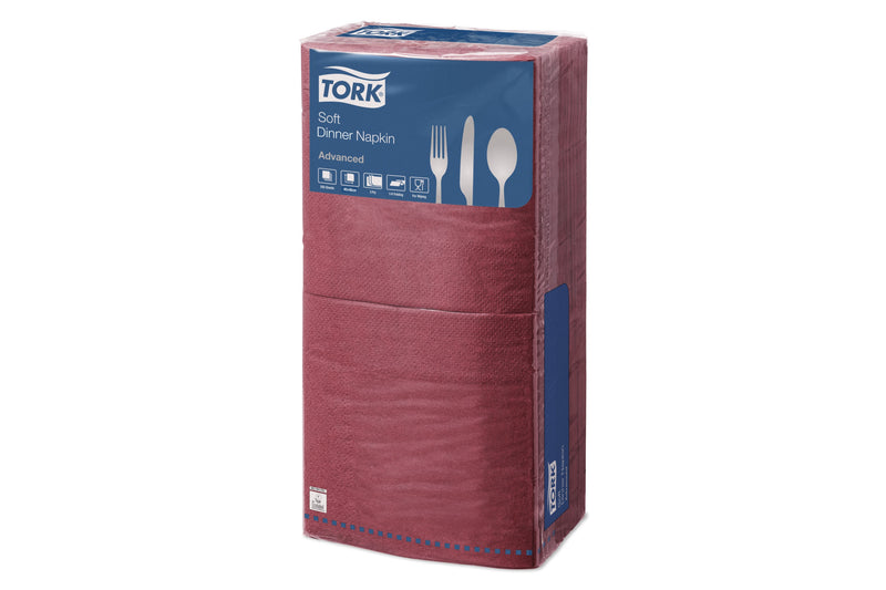 Tork Soft Dinner Napkin Bordeaux 4F