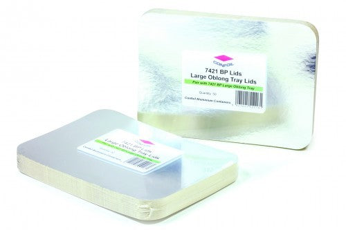 Foil Tray Lid "Large Oblong" 7421BP