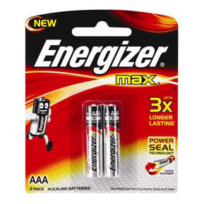 Energizer Max Batteries AAA  2/Card
