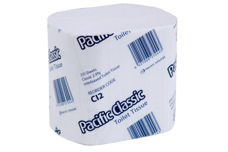 Pacific Classic Interleave Toilet Tissue 2ply