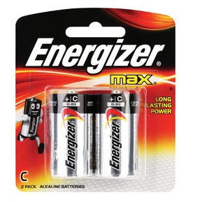 Energizer Max Batteries C  2/Card