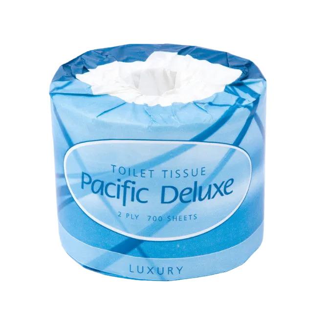 Pacific Deluxe 700's 2ply Toilet Rolls