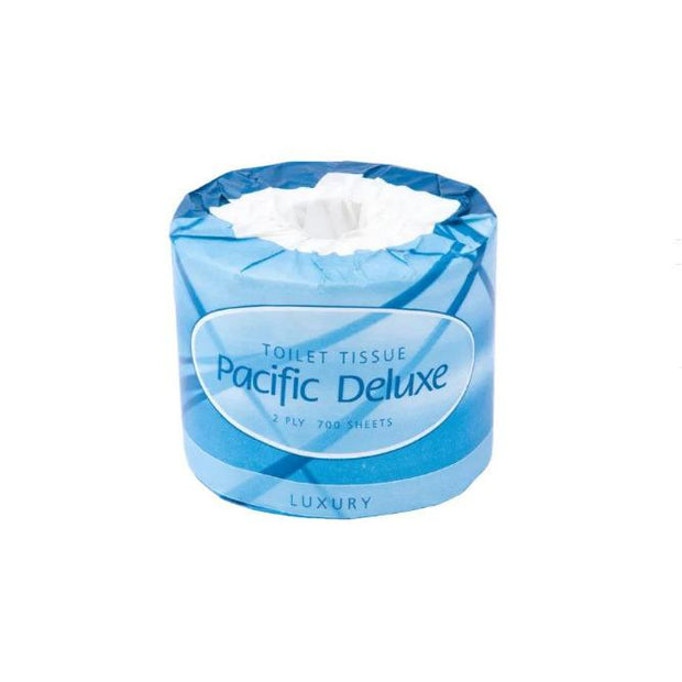 Pacific Deluxe 700's 2ply Toilet Rolls