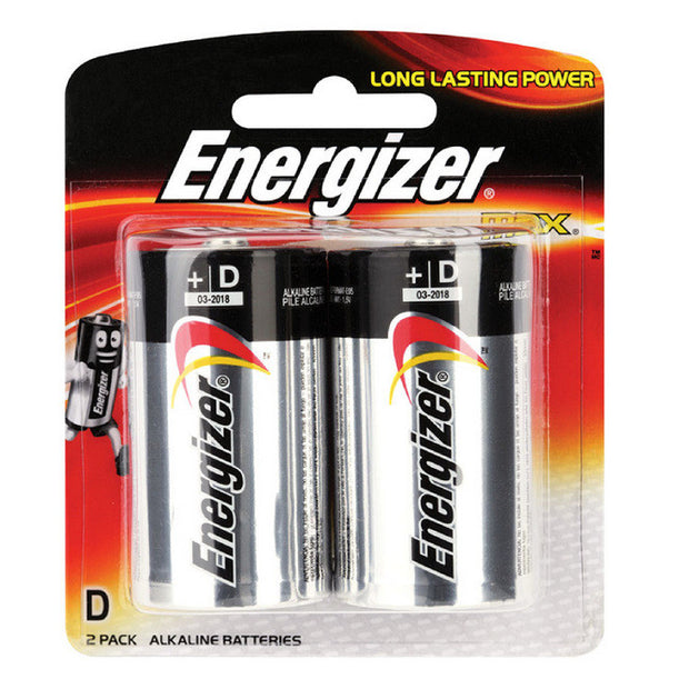 Energizer Max Batteries D  2/Card