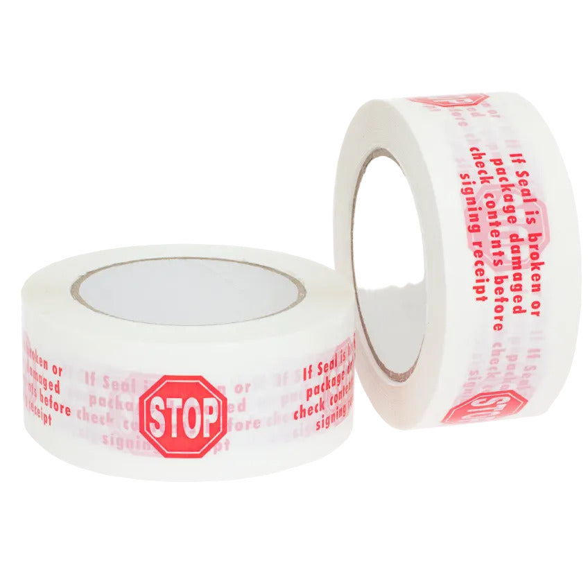 Security Seal "Stop" Packaging Tape