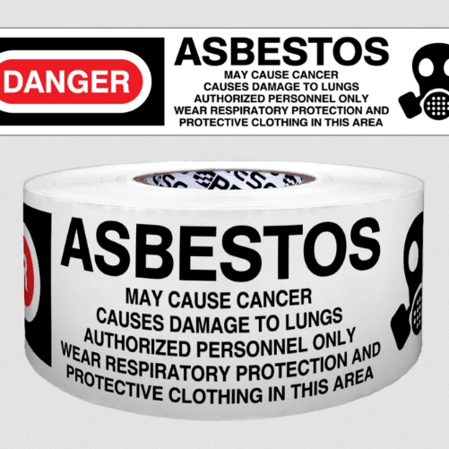 "Danger Asbestos" Cordoning/Barricade Tape