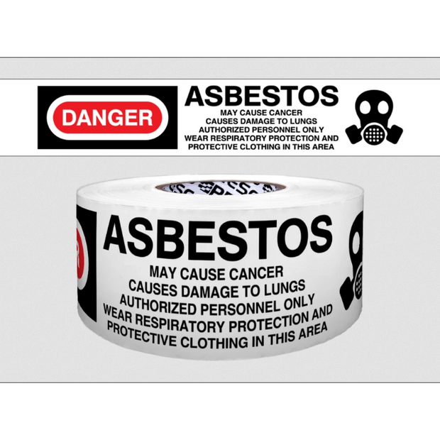 "Danger Asbestos" Cordoning/Barricade Tape