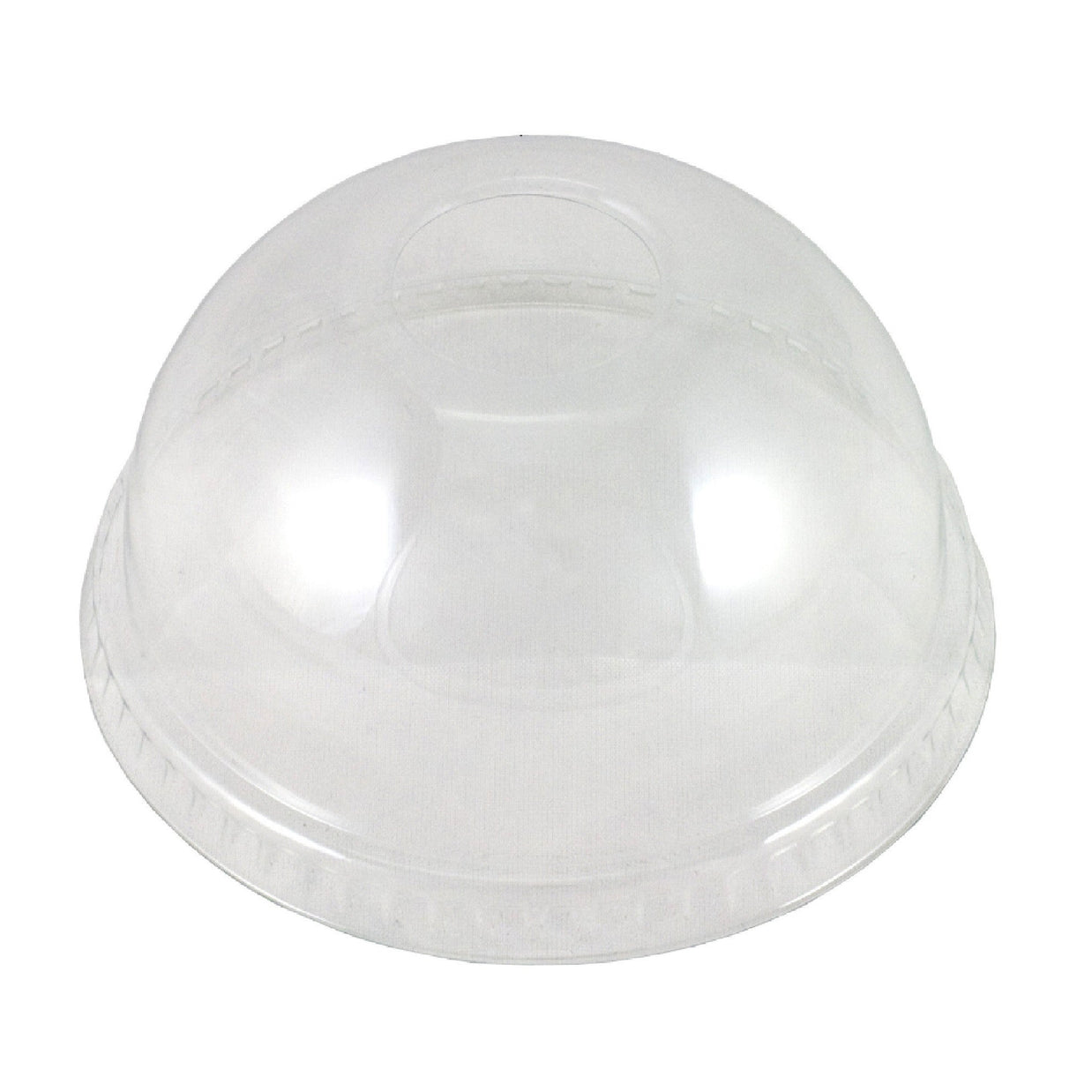Domed Lid With Hole To Fit 420ml Glass "PET"
