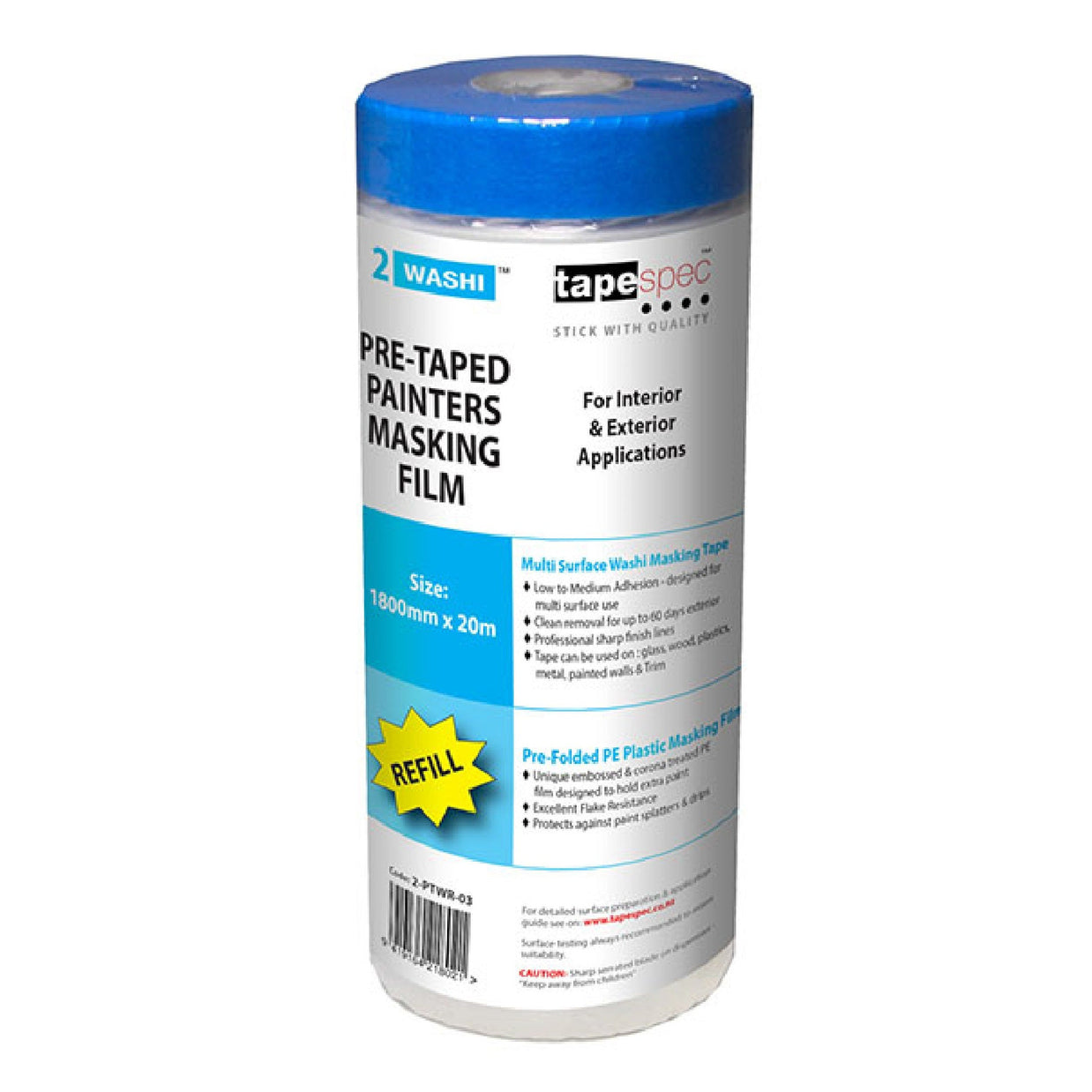 Pre-Taped Masking Film