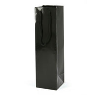 Single Wine Bottle Carry Bag Black