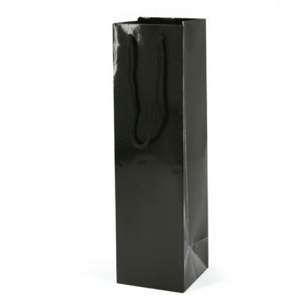 Single Wine Bottle Carry Bag Black