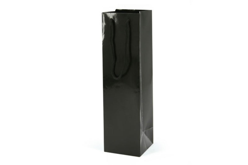 Single Wine Bottle Carry Bag Black